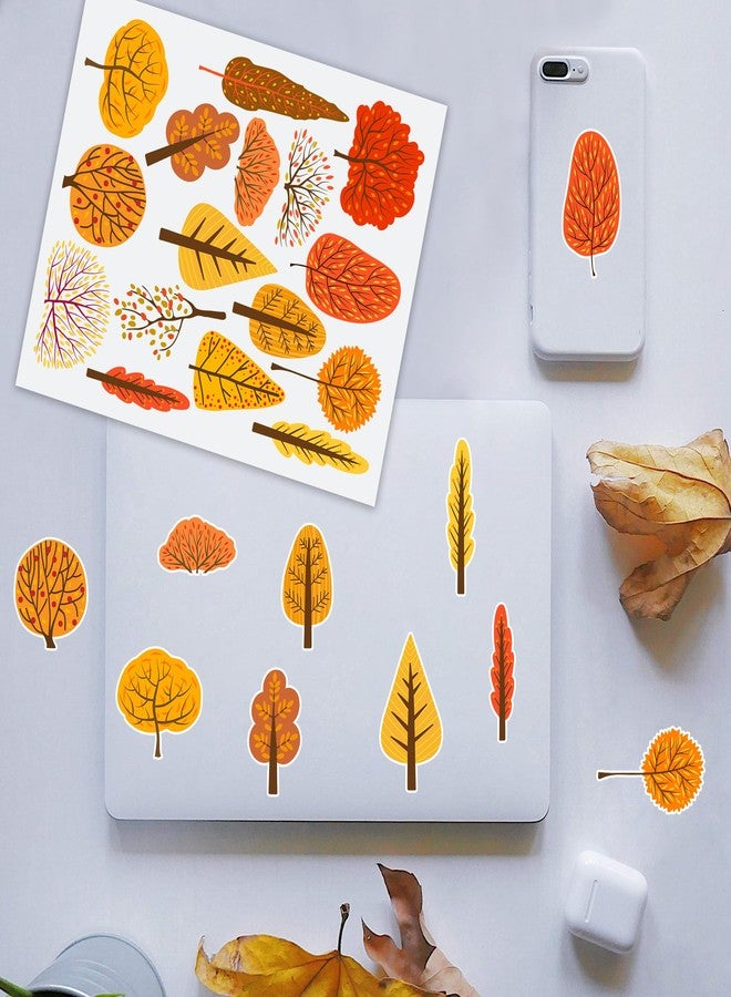 Lucleag 320 PCS Fall Tree Stickers for Kids, Multi Styles Autumn Tree Stickers for Crafts, Small Fall Autumn Trees Stickers for Thanksgiving Fall Autumn Decorations Gift for Kids - Image 5